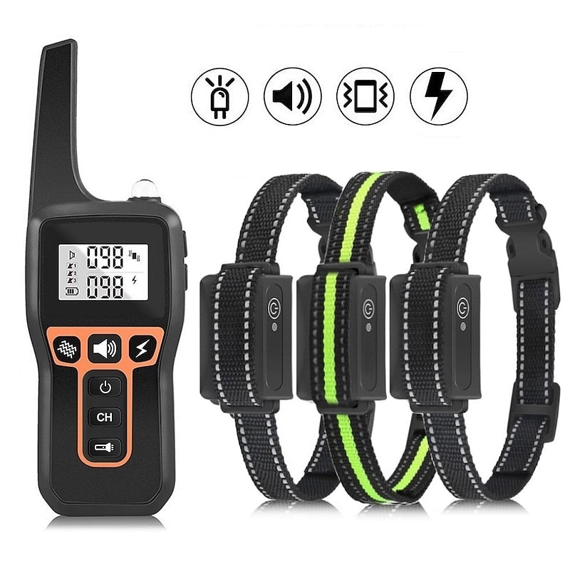 Training Collar For Dogs With 1000 Meter Range, Rechargeable And Waterproof