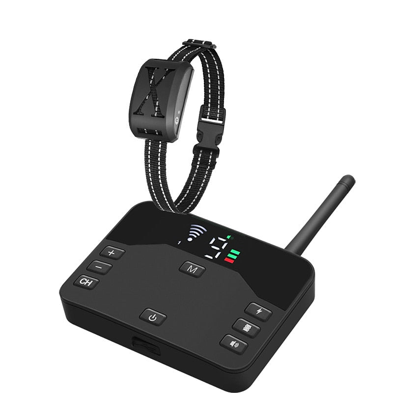 Adjustable Collar Enables A Wireless Fence System For Dogs 9 To 240 Meters Range