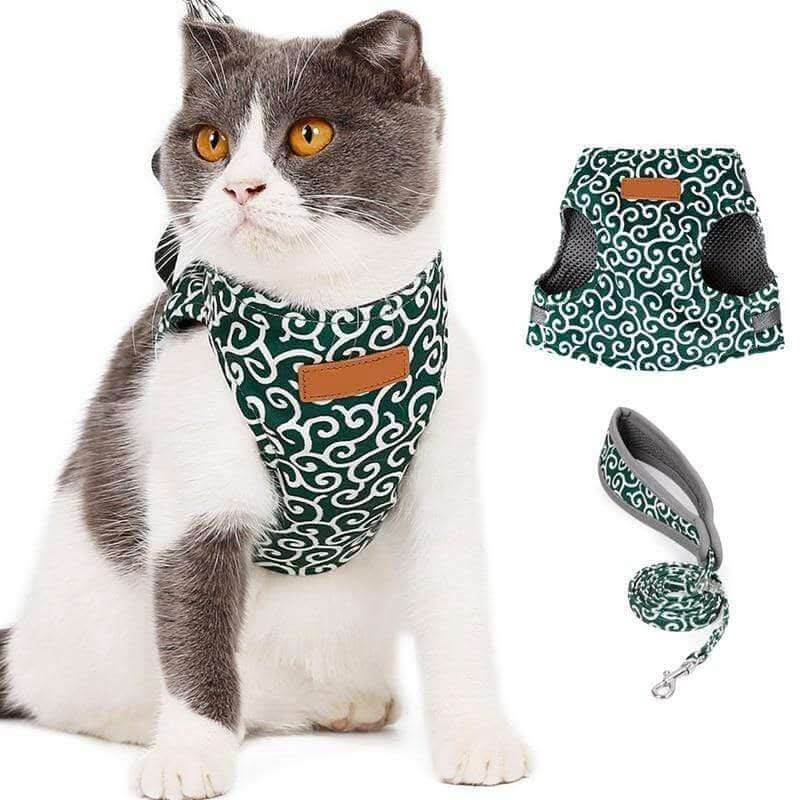 TrailQuest Cat Harness Vest for Safety and Comfort