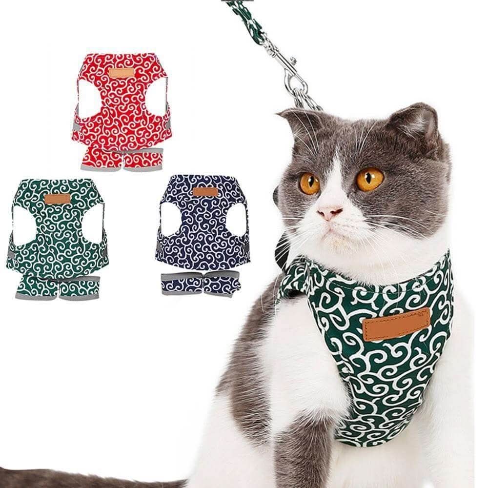 TrailQuest Cat Harness Vest for Safety and Comfort