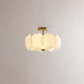 Copper Glass Disc Chandelier With E14 Socket For Living Or Dining Room Ø40/50/60cm