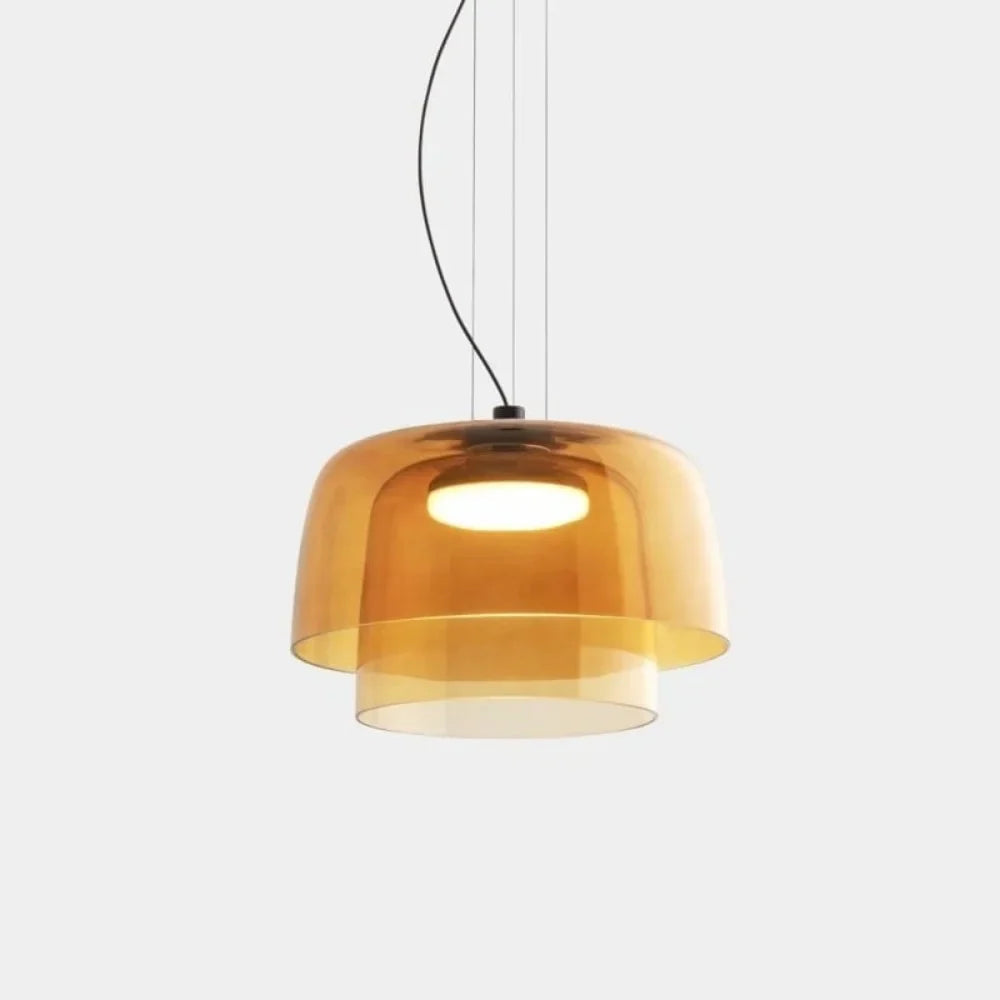 Závěsná lampa Elara ze skla