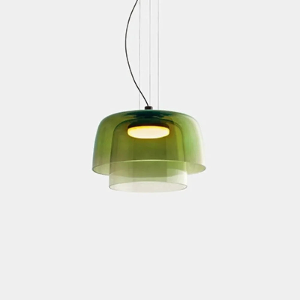 Závěsná lampa Elara ze skla