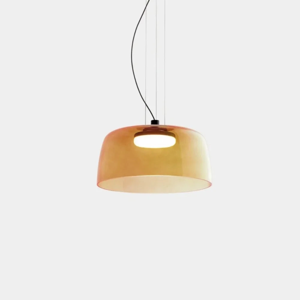 Závěsná lampa Elara ze skla