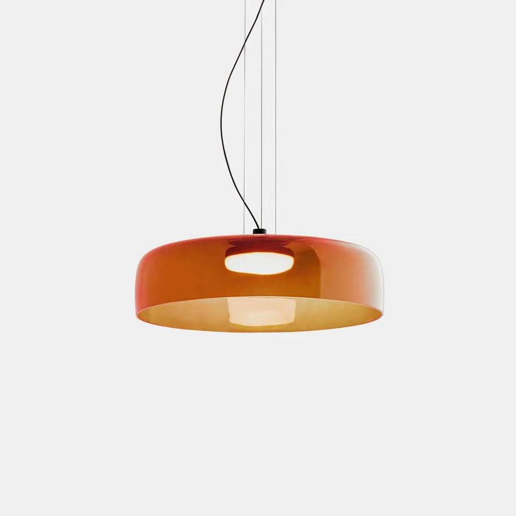 Závěsná lampa Elara ze skla
