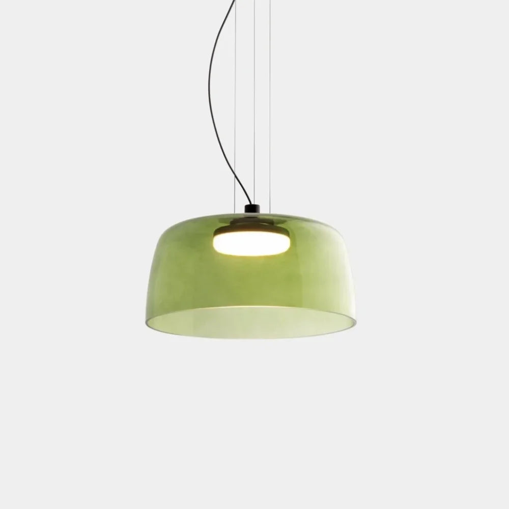 Závěsná lampa Elara ze skla