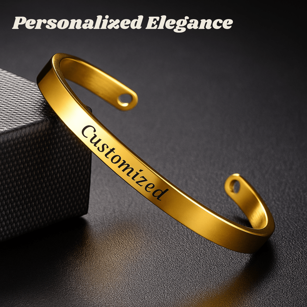 AuroraBrace Edelstahlarmband mit Gravur für individuelle Eleganz