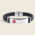 AstraLine Leder- und Edelstahl-Gravur-ID-Armband