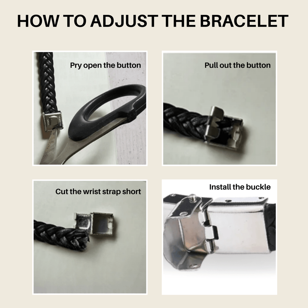 AstraLine Leder- und Edelstahl-Gravur-ID-Armband