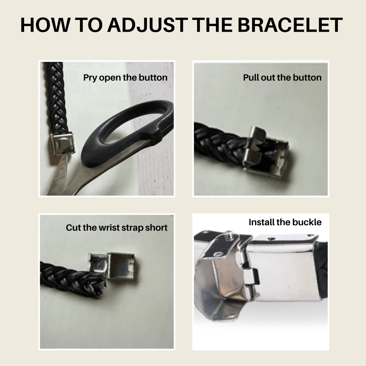 AstraLine Leder- und Edelstahl-Gravur-ID-Armband