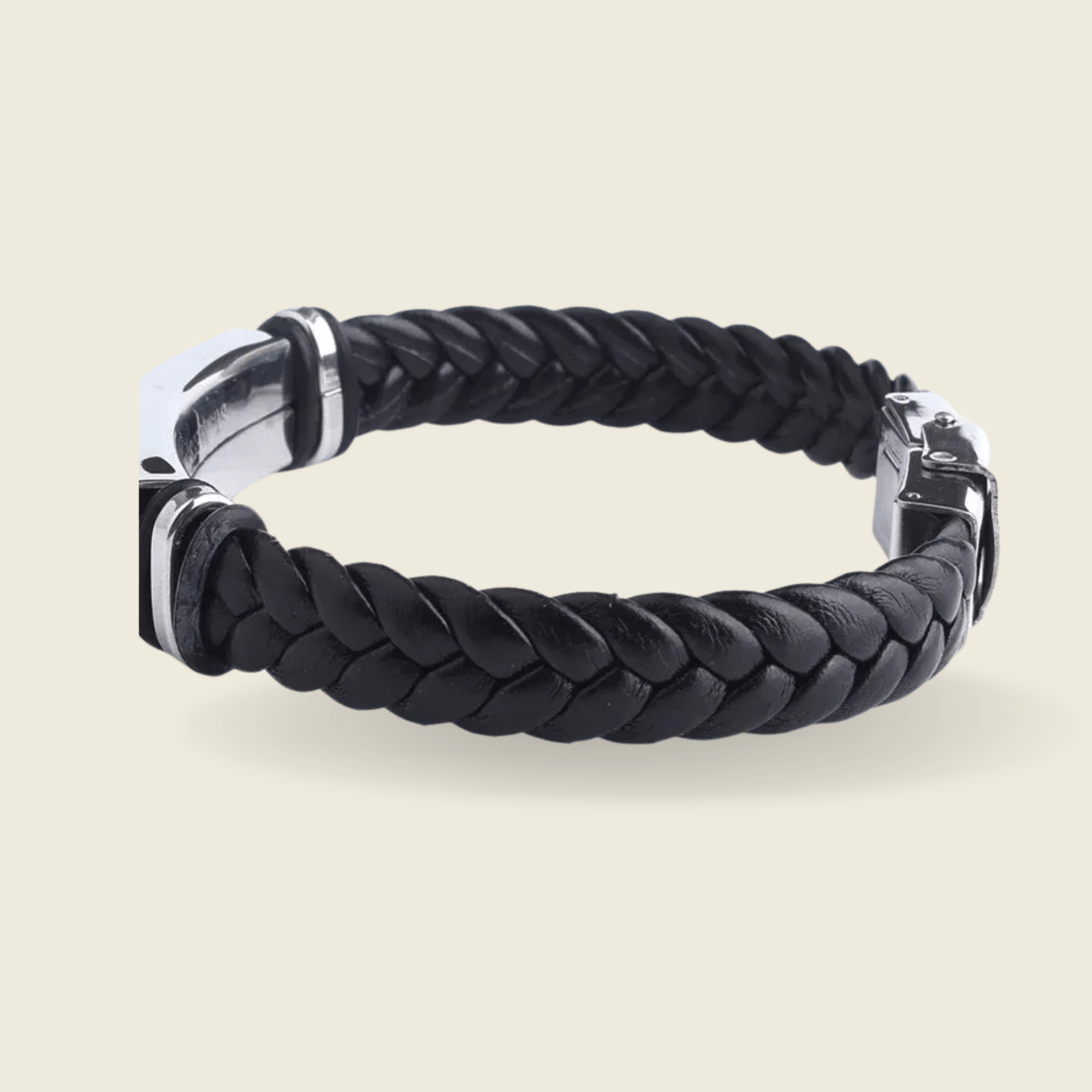 AstraLine Leder- und Edelstahl-Gravur-ID-Armband