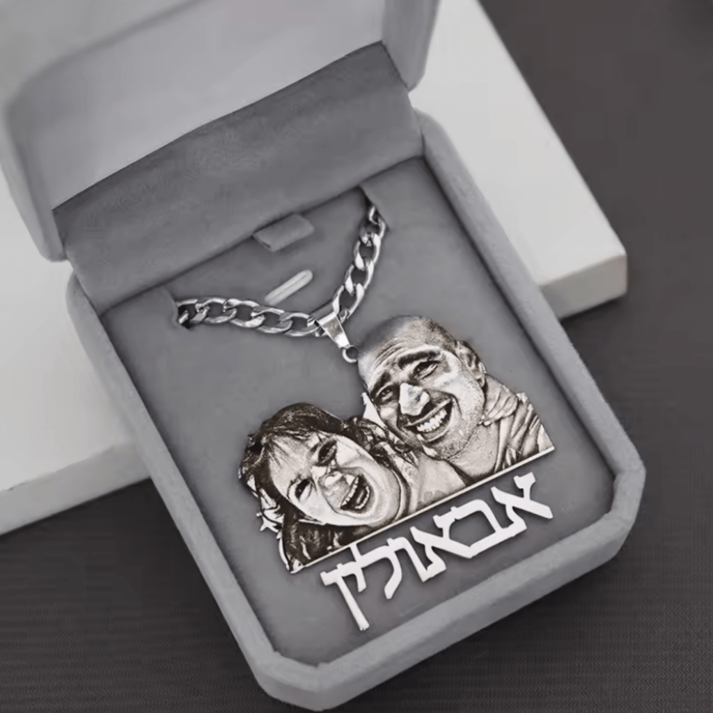 Memora Halskette aus Edelstahl mit personalisiertem Fotoanhänger