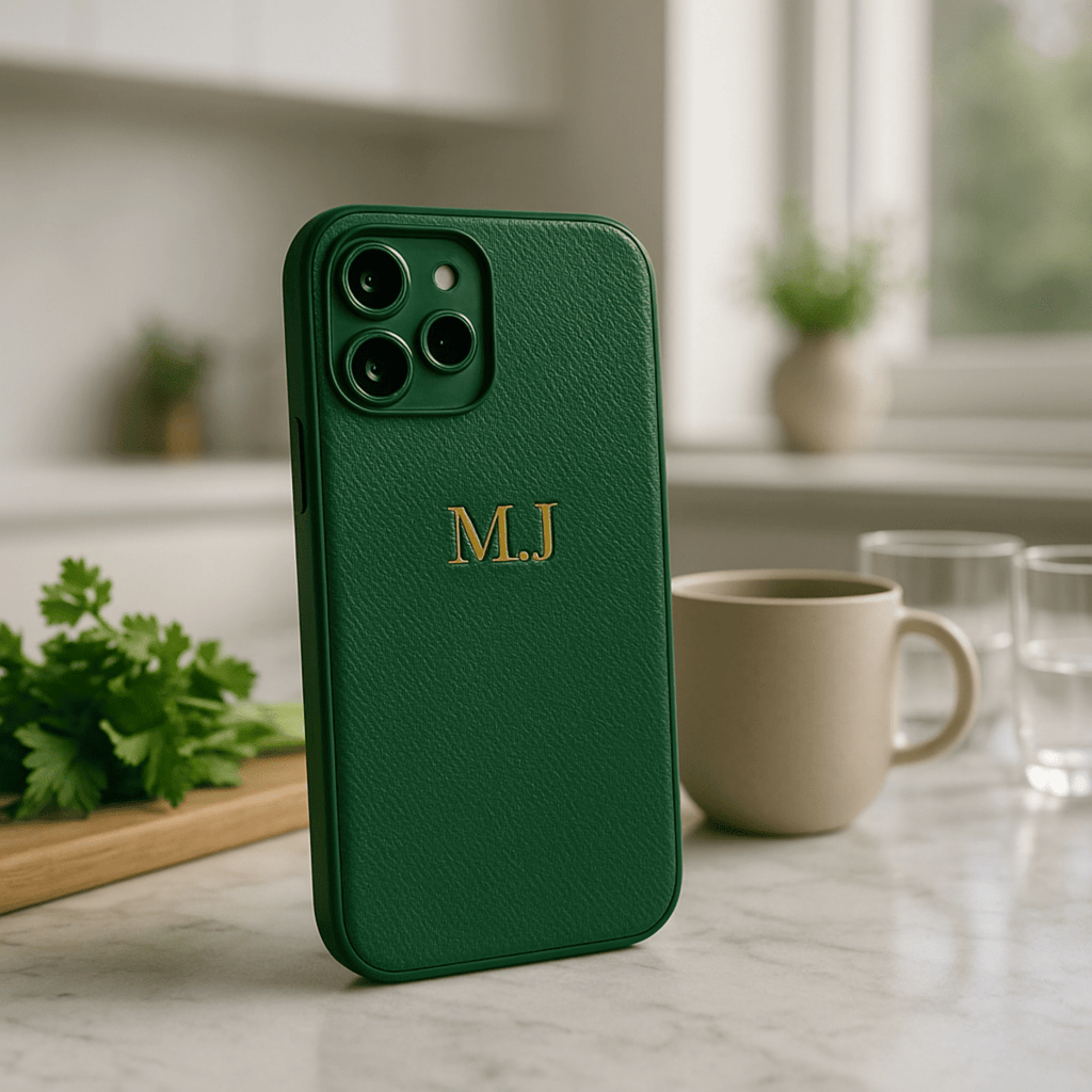 LustreCase Elegantní pouzdro z PU kůže pro iPhone 14–17 Pro Max