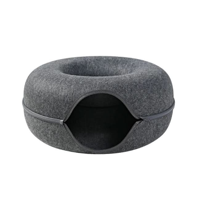 SerenePaw Tunnel Di Lusso Per Gatti Con Area Dormitorio Per Gatti Da Interno