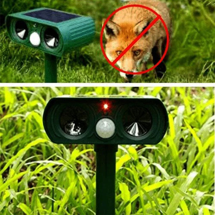 Solar-Powered Infrared Animal Pest Repeller For Gardens And Yards
