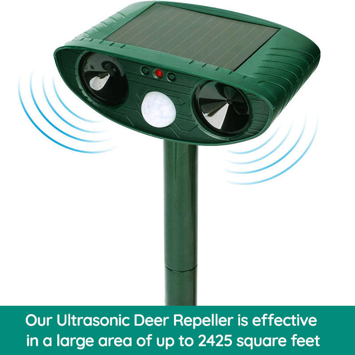 Solar-Powered Infrared Animal Pest Repeller For Gardens And Yards