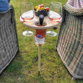 Voyage Wine Table Portable Picnic Table For Wine And Snacks Outdoors