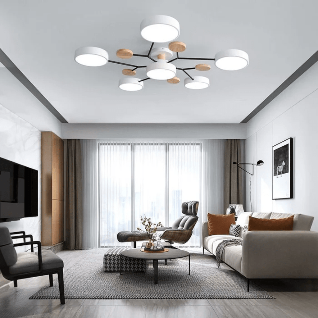 ضوء سقفي LED دائري حديث بتصميم نحيف وبسيط