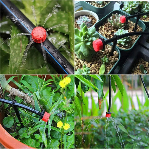 100 Pieces 360 Degree Adjustable Drippers For Drip Irrigation 4mm/7mm Hose
