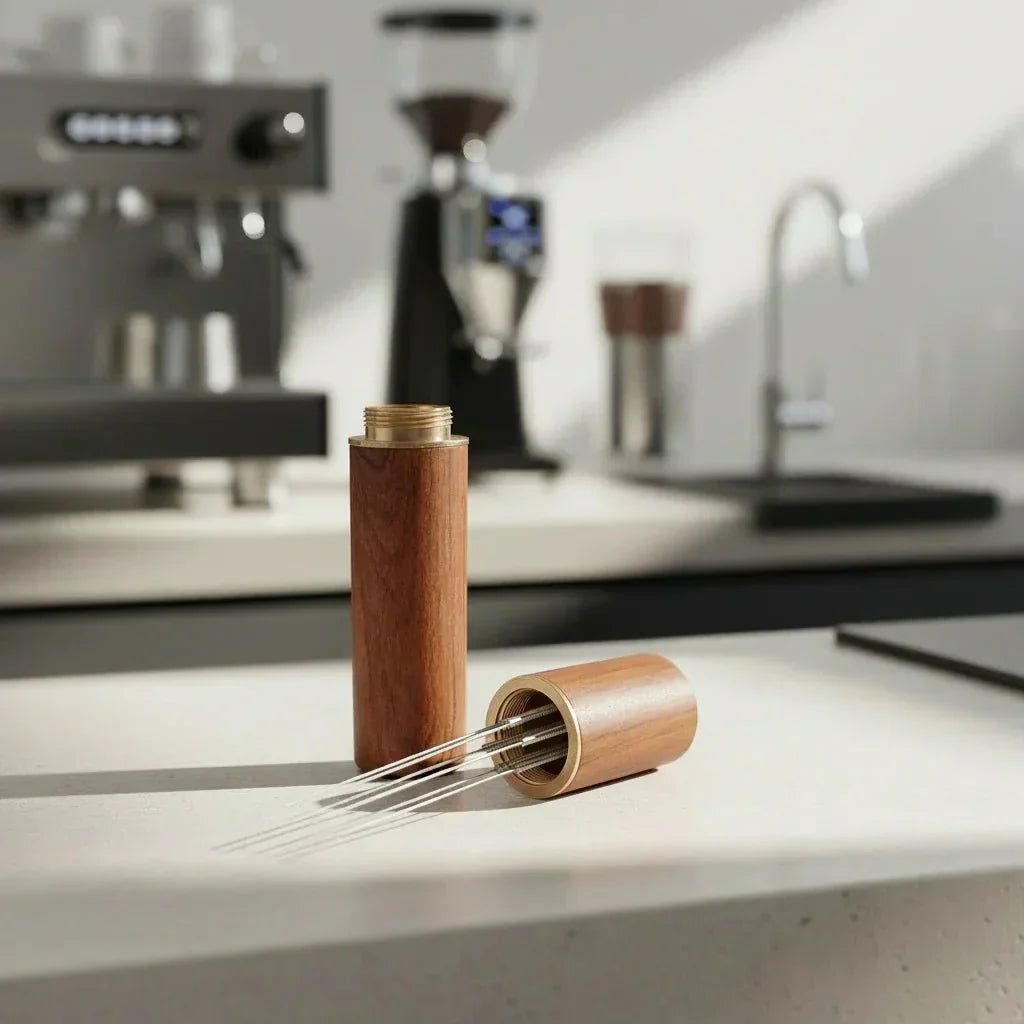 FlowCraft Premium Espresso Tamper Med Nålfordelingssystem