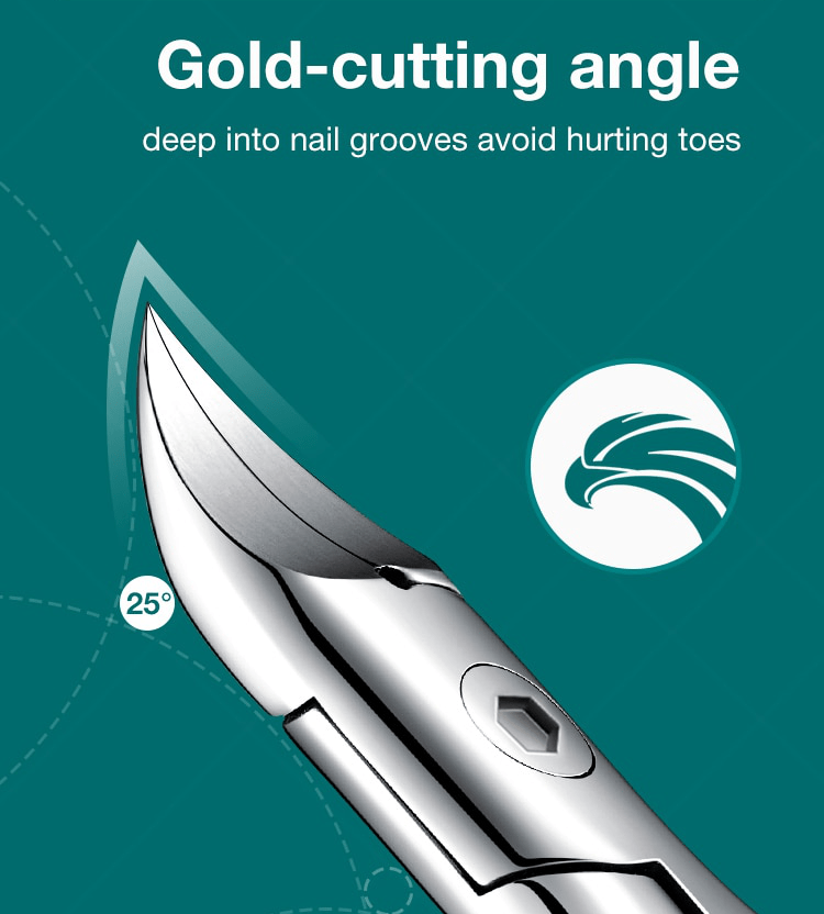 Senior Ergonomic Toenail Clipper In Stainless Steel