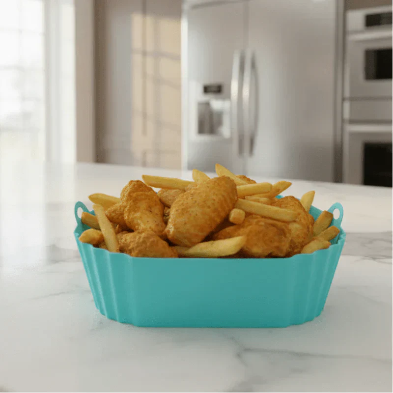 AeroEase silikonová vložka do fritézy s rukojetí pro čisté a bezpečné vaření