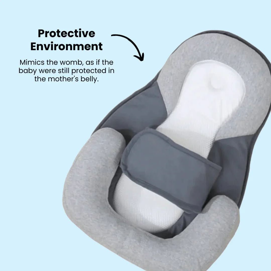 NestEase Baby Pillow With Incline - Anti-Spit-Up Pillow For Infants, Ergonomic Sleep