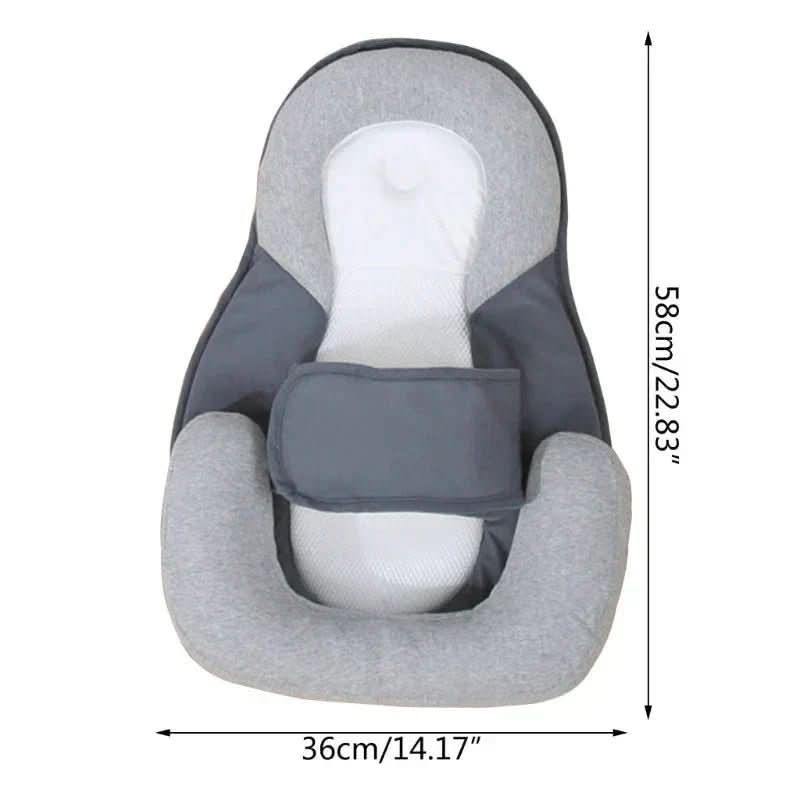 NestEase Baby Pillow With Incline - Anti-Spit-Up Pillow For Infants, Ergonomic Sleep