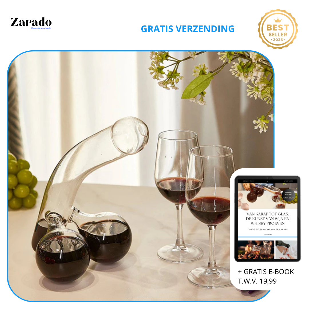 600ml skleněná karafa s hravým designem, bezolovnaté sklo pro whisky a víno