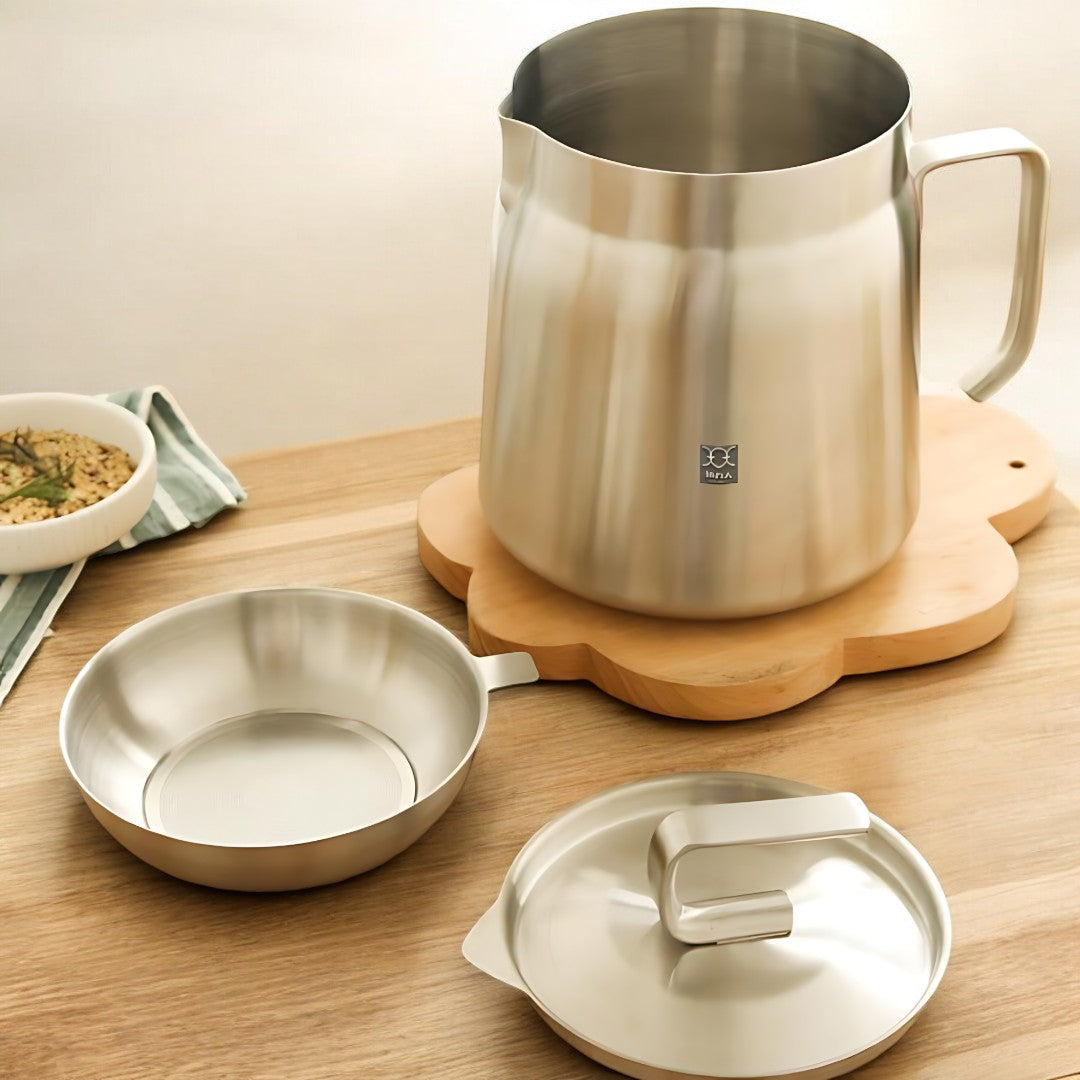 NexChef Oil Strainer and Frying Pot with Filter for Crisp Fry