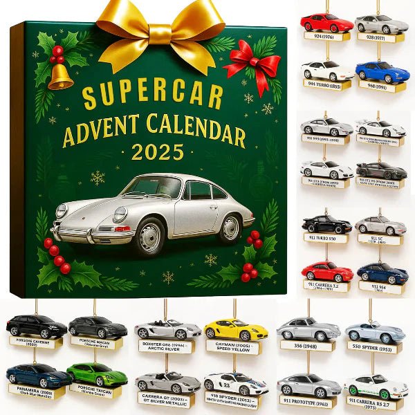 Apex Drive Limited Supercar Advent Calendar With 24 Precise Miniature Models