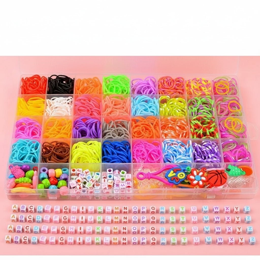 LuminaLoops DIY Armbånds-sæt til Børn med Farverige Perler