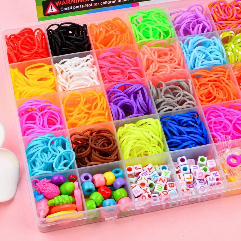 LuminaLoops DIY Armbånds-sæt til Børn med Farverige Perler