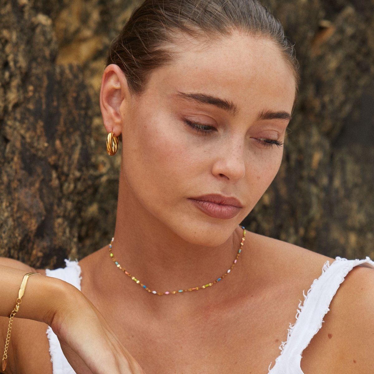 PrismLuxe Duha náhrdelník obojek pro módní styly