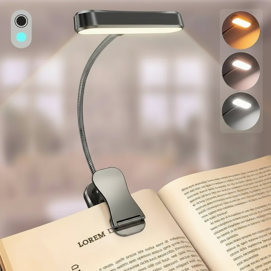 LumaFlex Flexible LED-Leseleuchte mit 3 Farbmodi und USB-Ladung