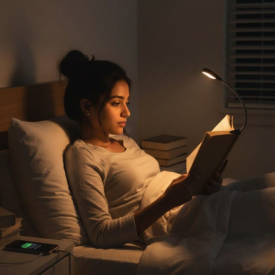 LumaFlex Flexible LED-Leseleuchte mit 3 Farbmodi und USB-Ladung