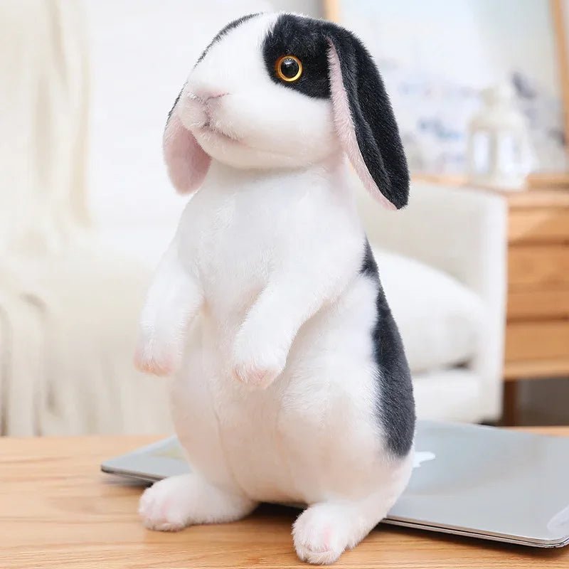 CozyNest Plush Realistic 20 cm Rabbit for Easter and Decoration