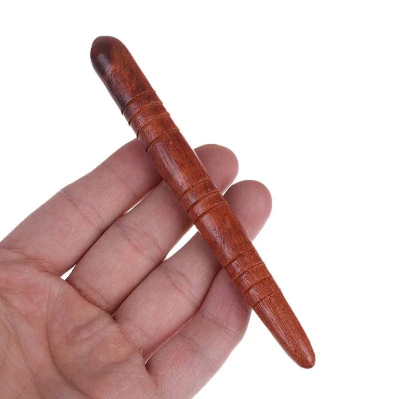 TimberPulse Natural Wood Acupuncture Massage Stick For Foot Reflex Zones And Meridian