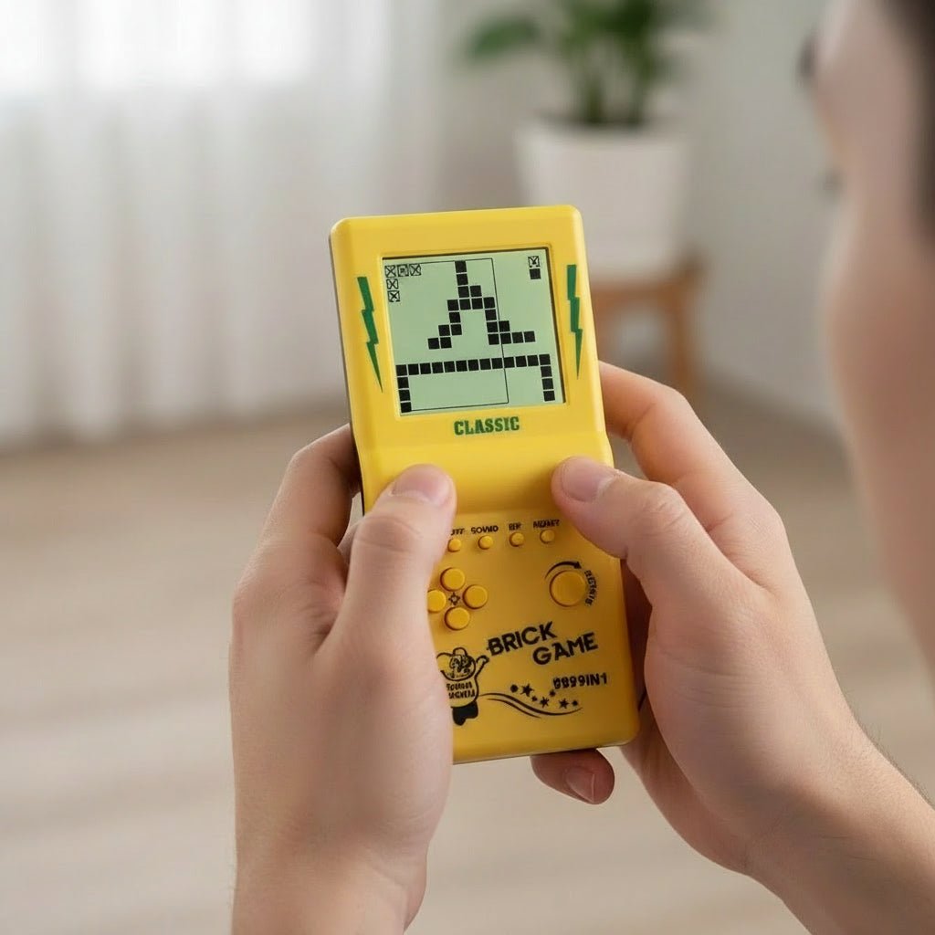 PixelForge Retro 3,5 Tommer Tetris Spillekonsol til Timer af Underholdning