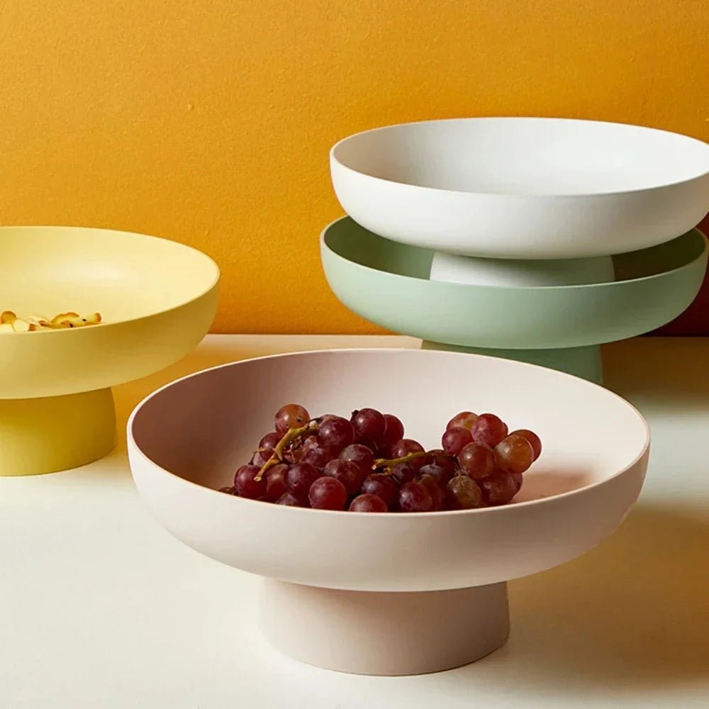 HorizonCraft Hand-Glazed Ceramic Fruit Bowl for Modern and Classic Interiors
