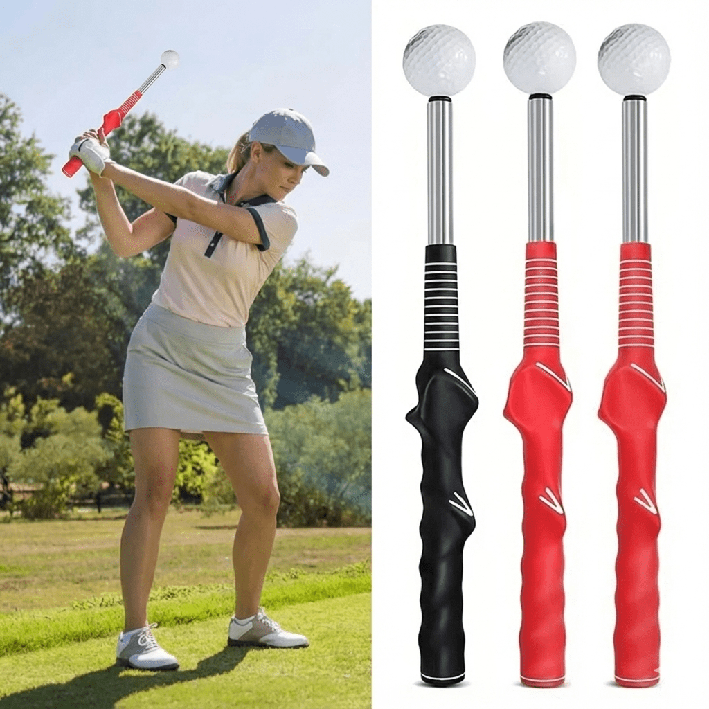 PulseTempo Einziehbarer Golf-Schwungtrainer mit Klick-Feedback