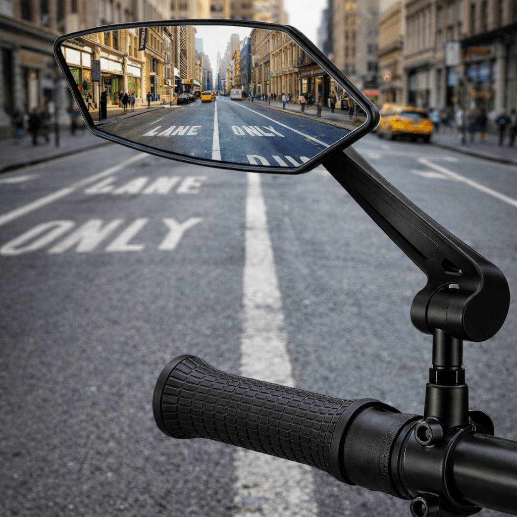 NovaView Specchietto Retrovisore Regolabile per Bicicletta con Ampio Campo Visivo