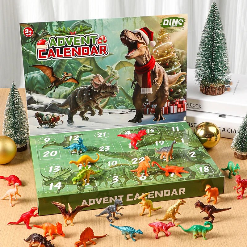 Jurassic Julekalender 2025 med 24 Dino-legetøj