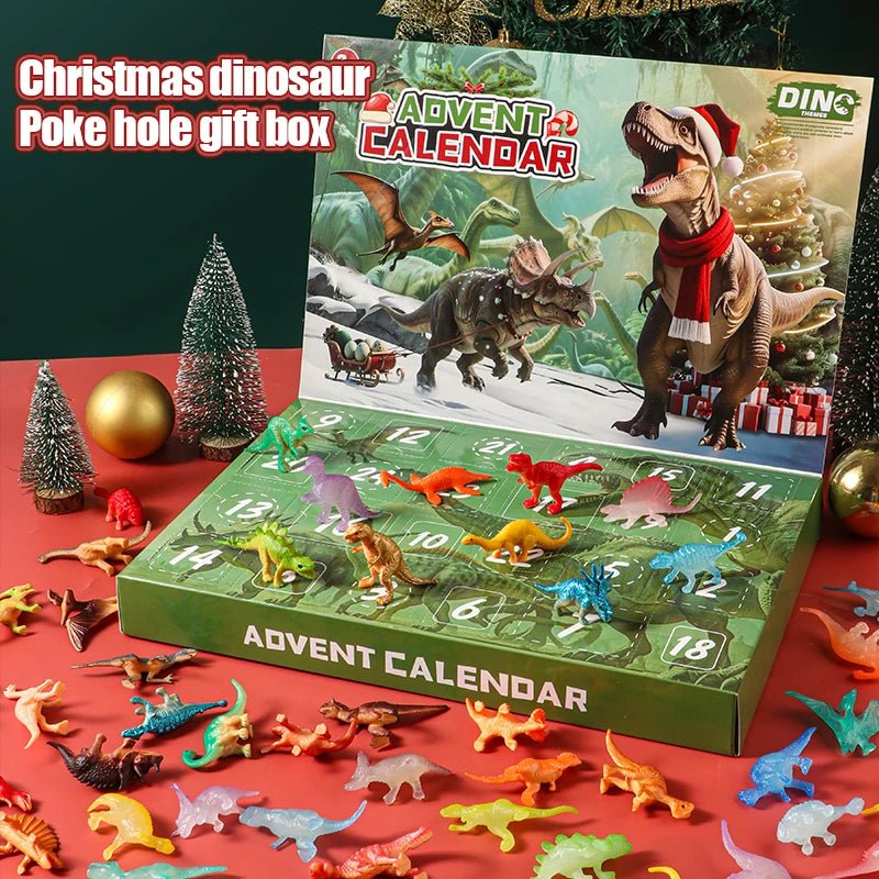 Jurassic Julekalender 2025 med 24 Dino-legetøj
