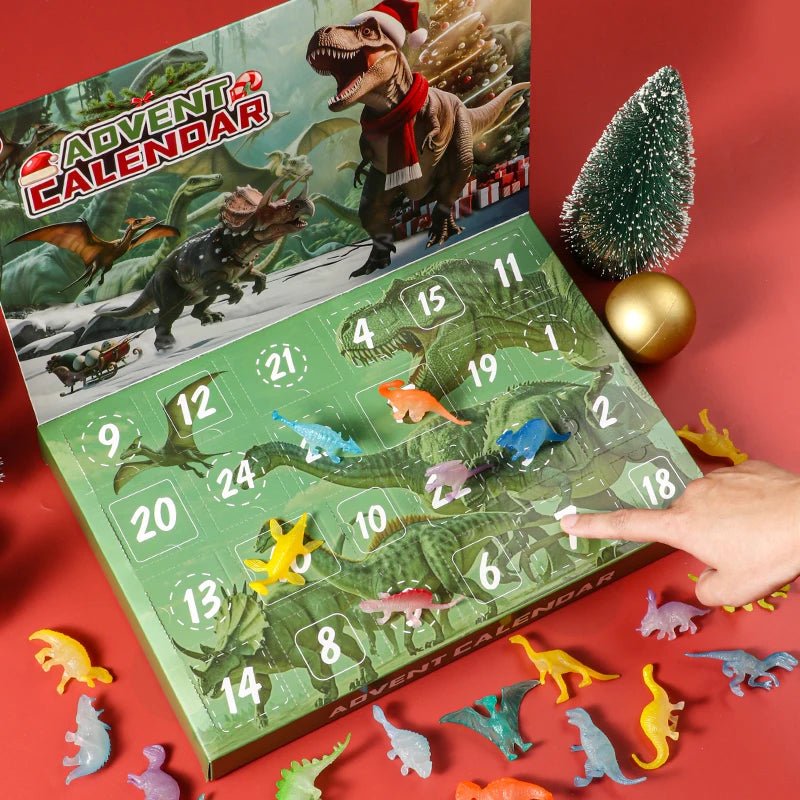 Jurassic Julekalender 2025 med 24 Dino-legetøj
