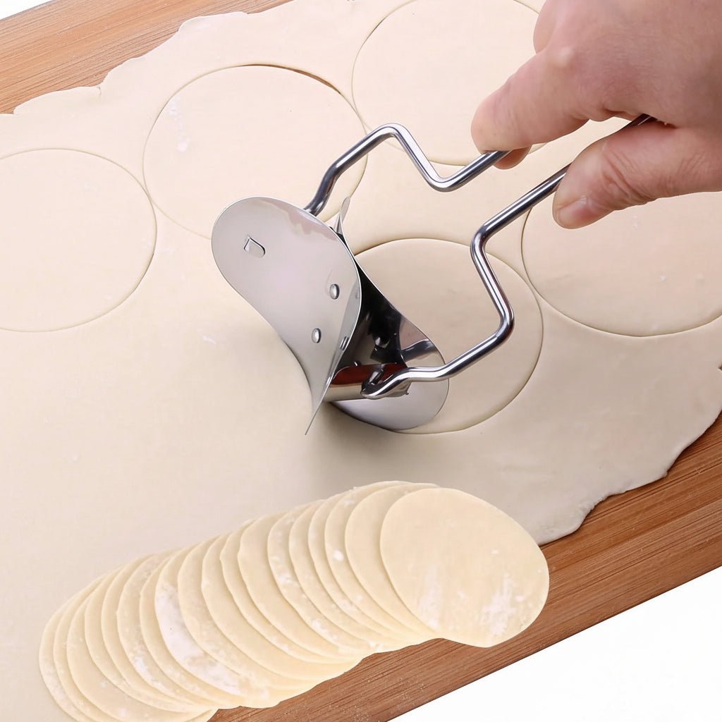 DoughEase Pro Dough Cutter And Roller With Stainless Steel Blade