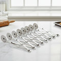 DoughFlow Adjustable Dough Cutter With Wheel For Clean, Even Cuts