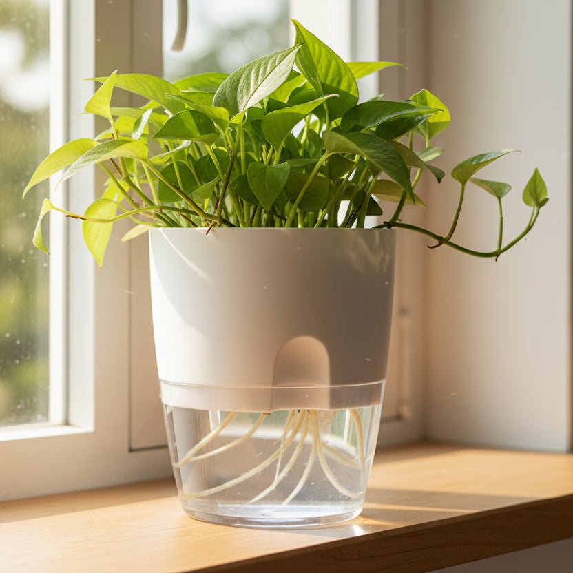 AeroLoft závěsný vnitřní květináč pro pěstování rostlin ve vodě šetřící místo