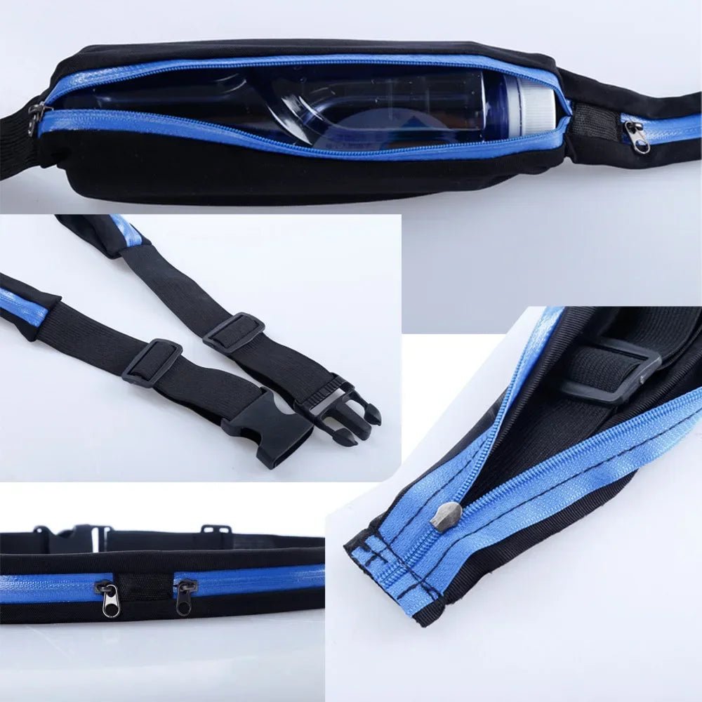TrailGuard Adjustable Waterproof Running Waist Bag With Two Compartments