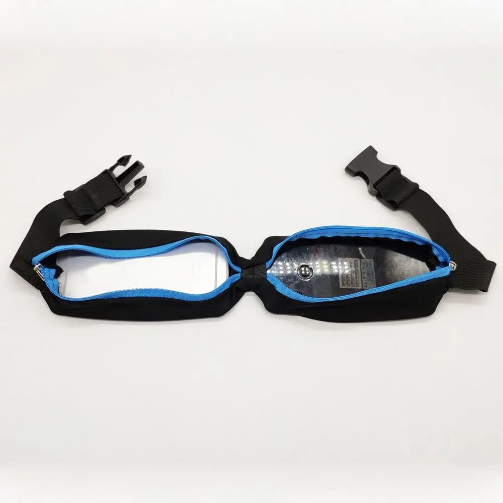 TrailGuard Adjustable Waterproof Running Waist Bag With Two Compartments